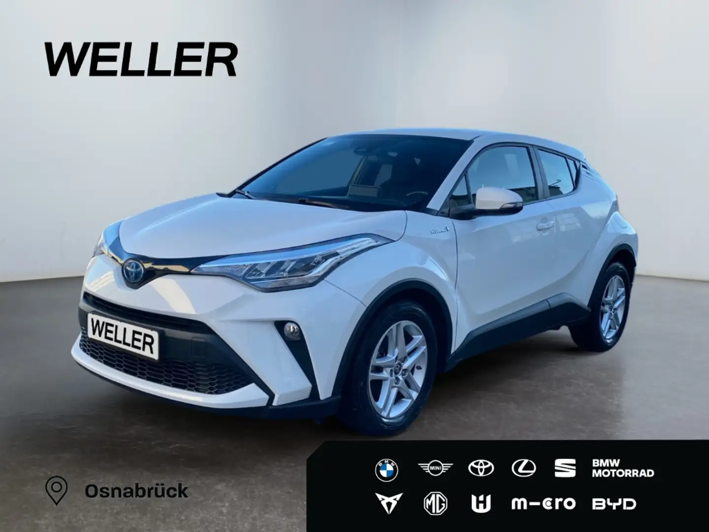 Toyota C-HR 1.8 Hybrid Flow *LED*ACC*Kamera*CarPlay*DAB*LMF* Blanc - 1