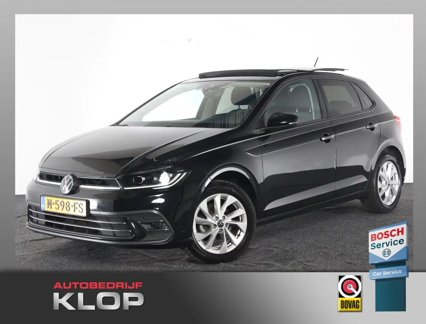 Volkswagen Polo 1.0 TSI Style | nieuw model | Org. NL-auto | panor Zwart - 1
