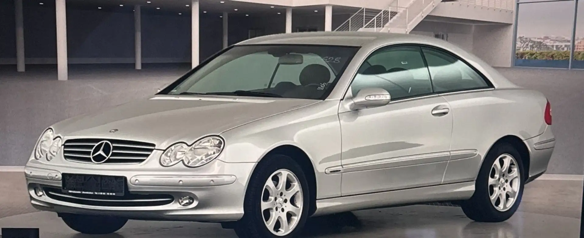 Mercedes-Benz CLK 200 Kompressor*AUTOMATIC*NAVI+DVD*LEDER*PDC* Argent - 2