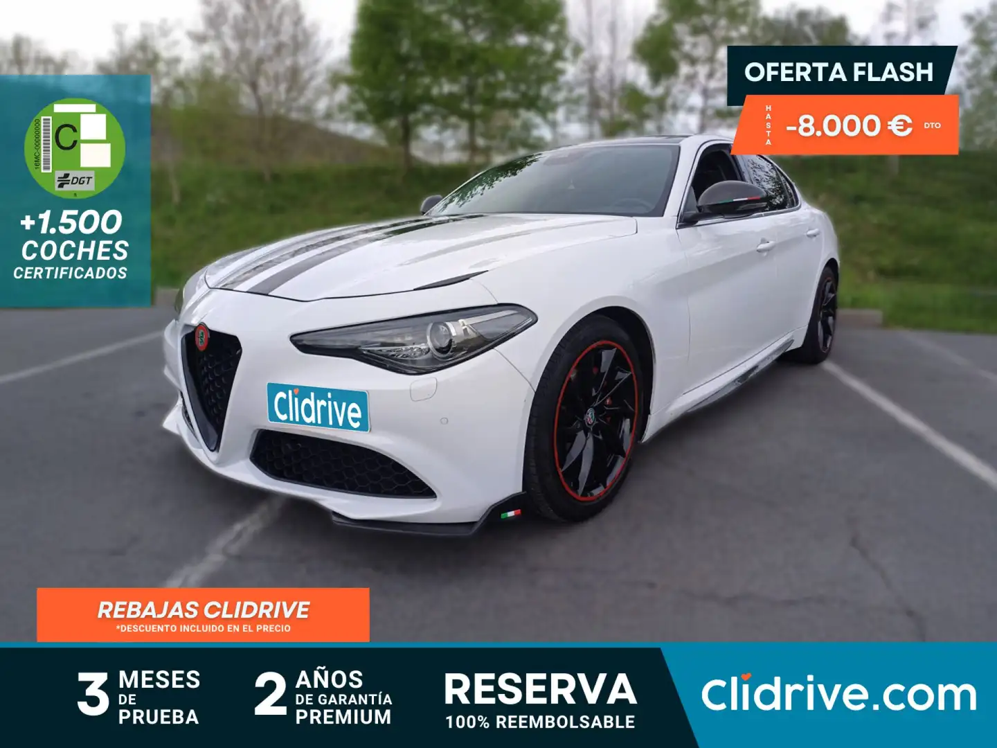 Alfa Romeo Giulia 2.2 Diesel Super Aut. 180 Blanco - 1