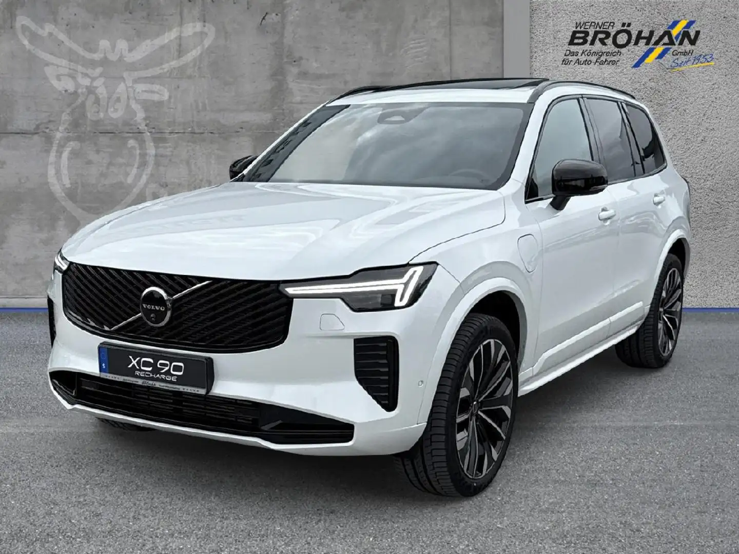 Volvo XC90 T8 AWD Plus Dark Plug-In Hybrid Weiß - 1