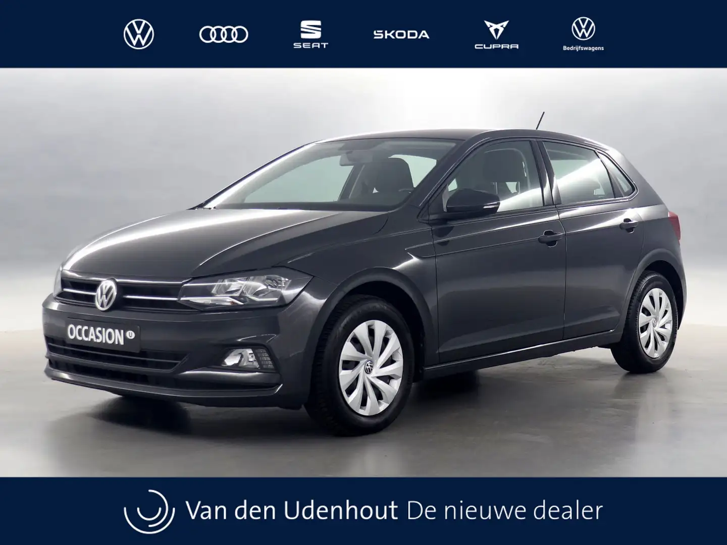 Volkswagen Polo 1.0 MPI 80pk Comfortline / Navigatie via App Conne Grijs - 1