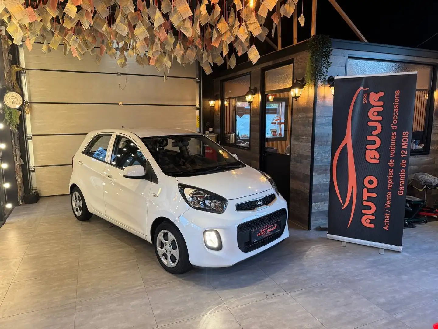 Kia Picanto Picanto 1.0i **11296 KM / AIRCO / CARNET / 1ER PRO Blanc - 1