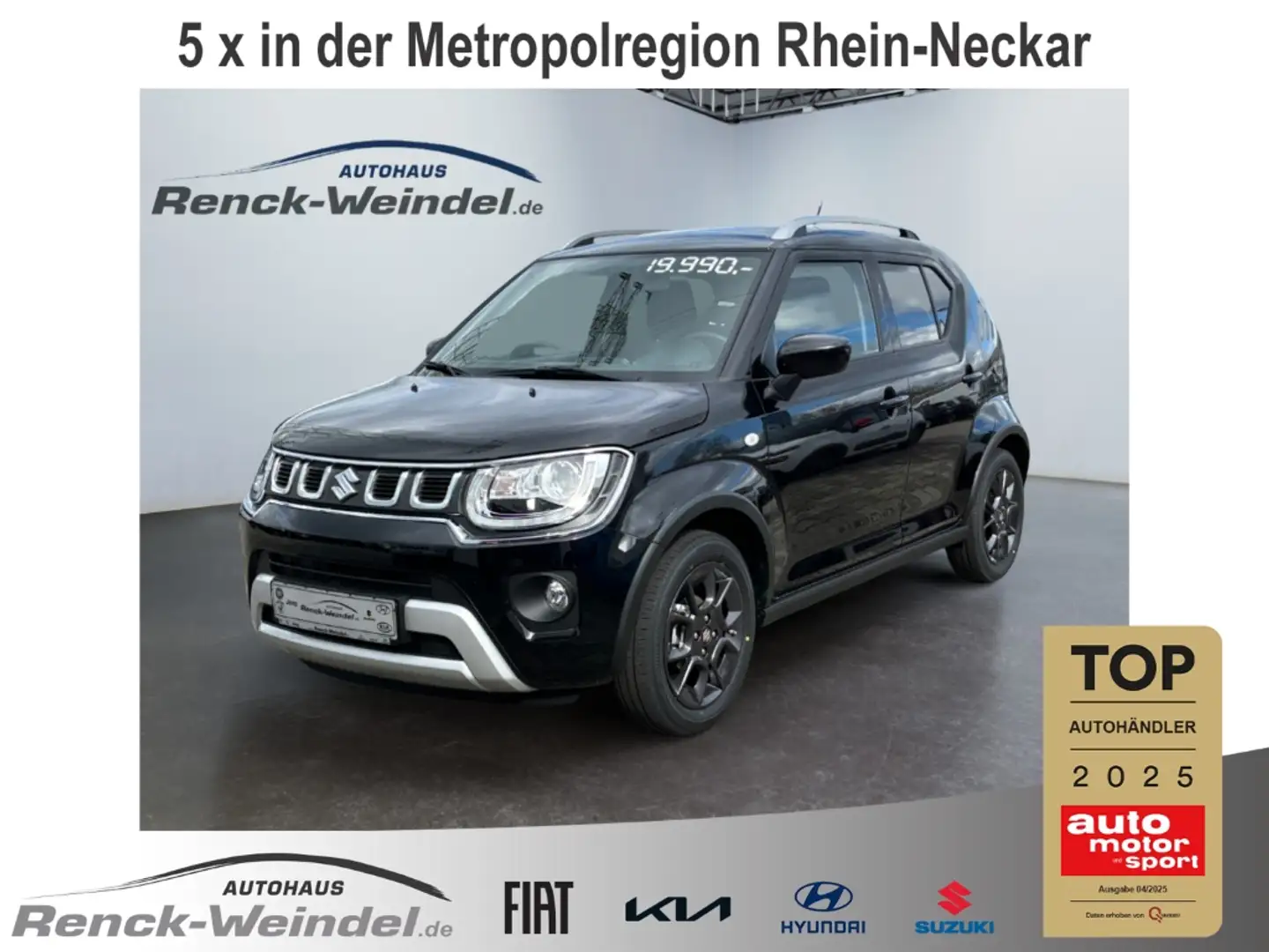Suzuki Ignis COMFORT 1.2 Musikstreaming DAB SHZ Spurwechselassi Schwarz - 1