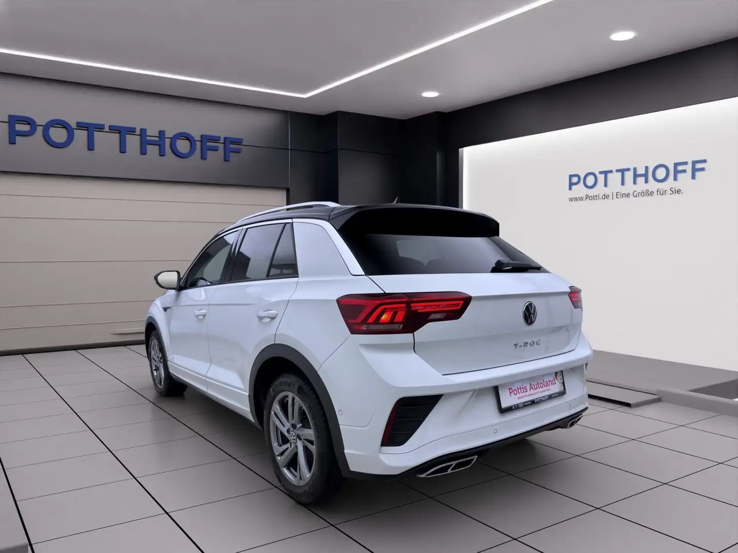 Volkswagen T-Roc 1.5 TSI DSG R-LINE NAVI AHK KAMERA PDC Weiß - 2