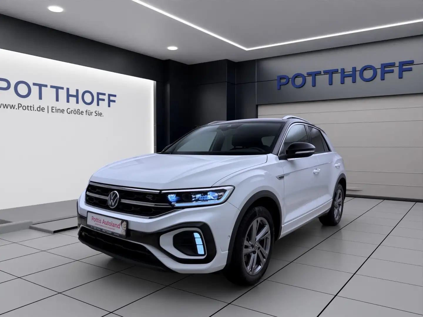 Volkswagen T-Roc 1.5 TSI DSG R-LINE NAVI AHK KAMERA PDC Weiß - 1