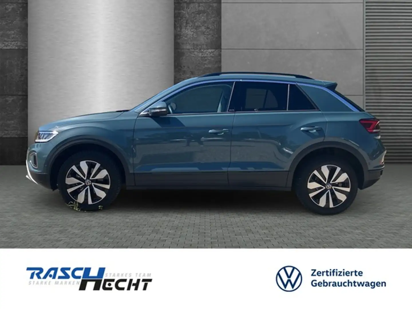 Volkswagen T-Roc Move 1.0 TSI*LED*NAVI*STANDHZG*5 J. GAR* Blau - 2
