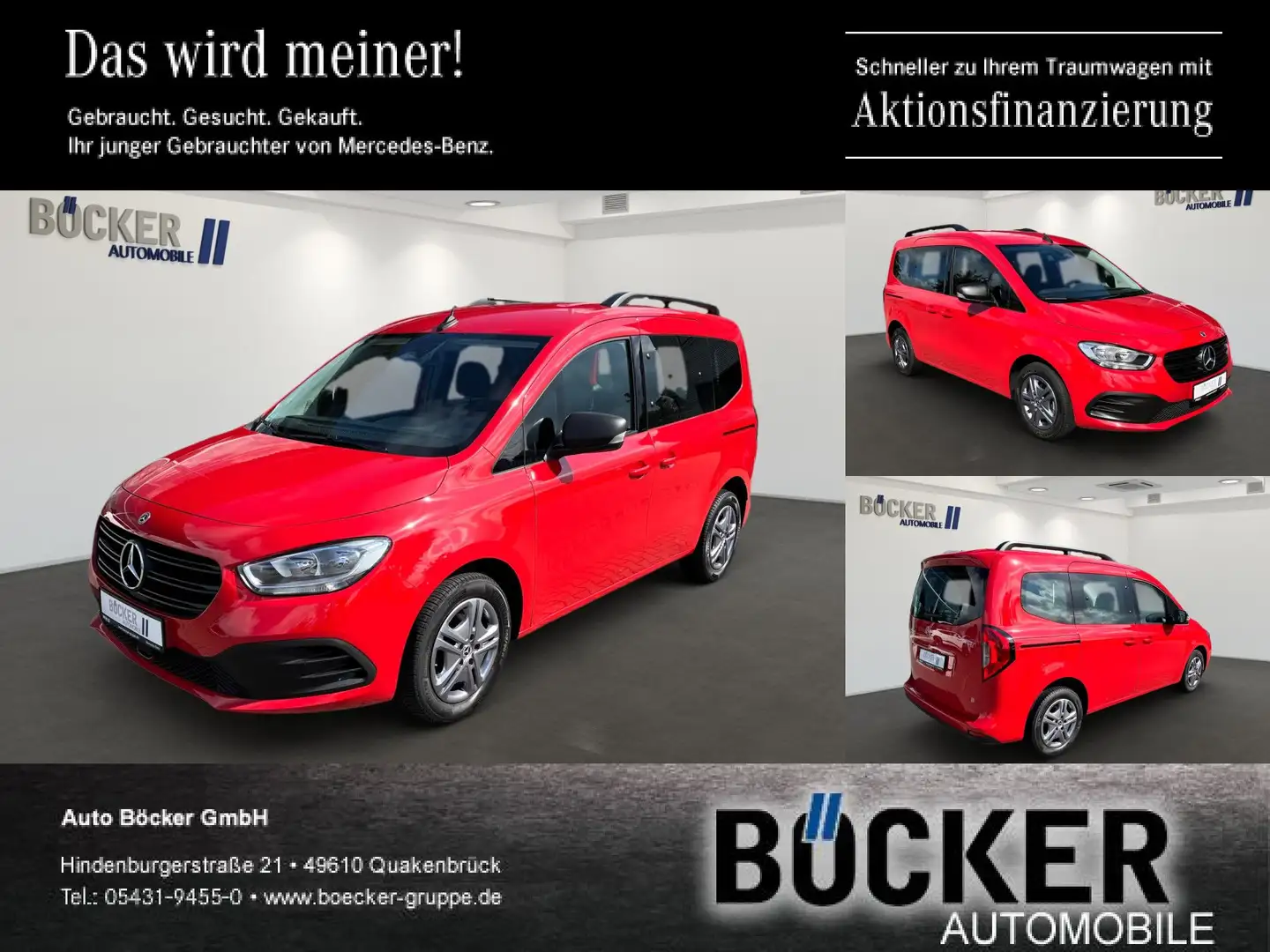 Mercedes-Benz Citan Tourer 110 Standard PRO Klima el. Fenster Rot - 1