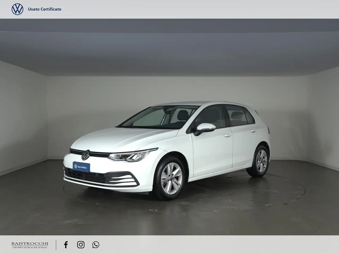 Volkswagen Golf 1.5 tgi life 130cv Bianco - 1