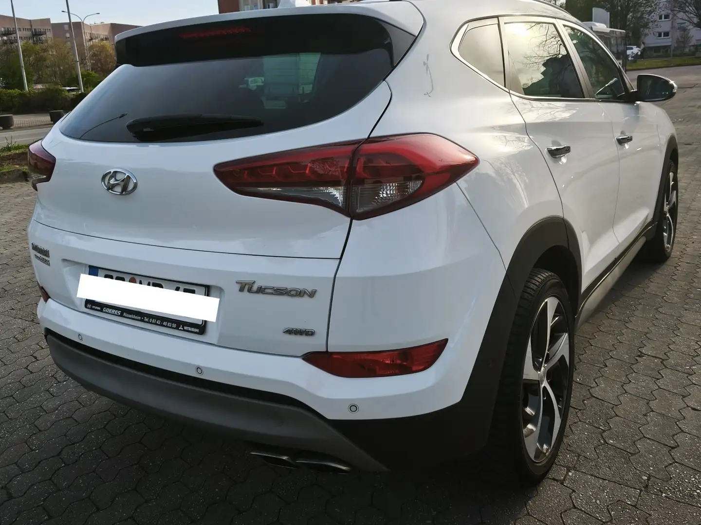 Hyundai TUCSON 1.6 GDI Turbo 7-DCT Premium 4WD Blanc - 2