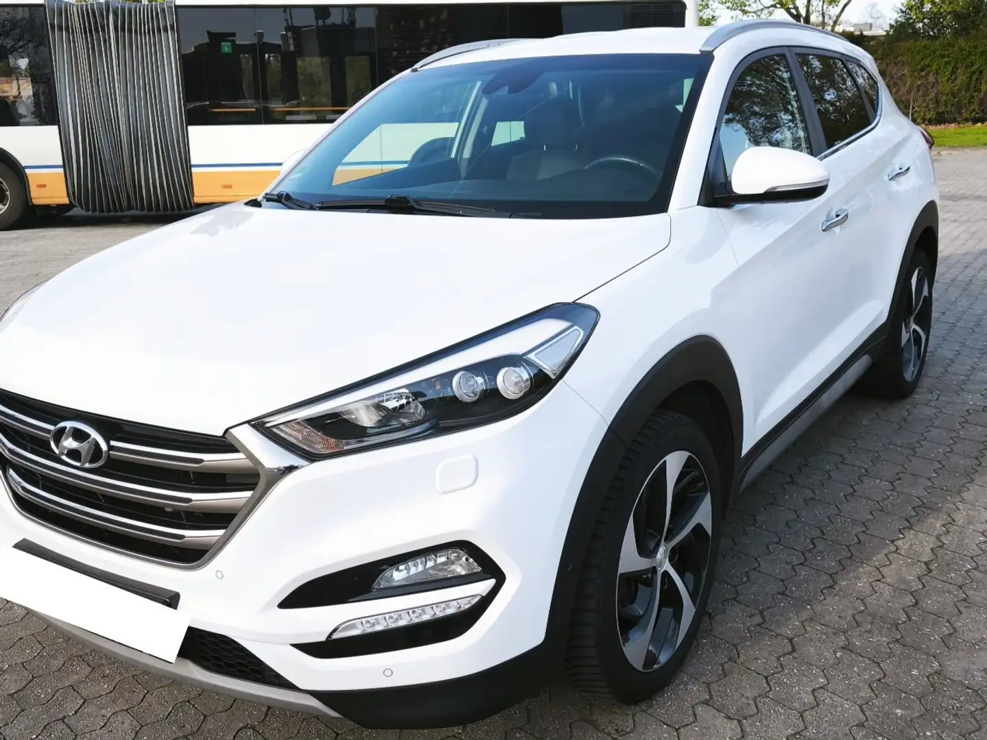 Hyundai TUCSON 1.6 GDI Turbo 7-DCT Premium 4WD Blanc - 1