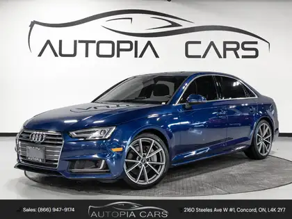 Blue 2018 Audi A4 Sedan Automatic