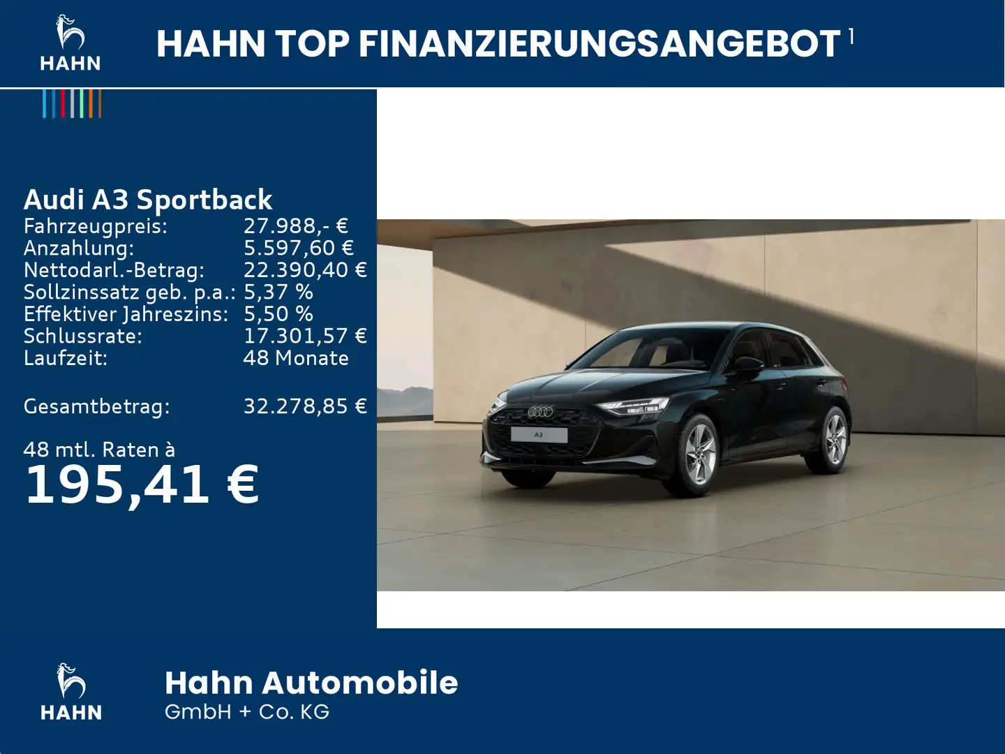 Audi A3 30 TFSI advanced ACC CAM Sitzhzg Schwarz - 2