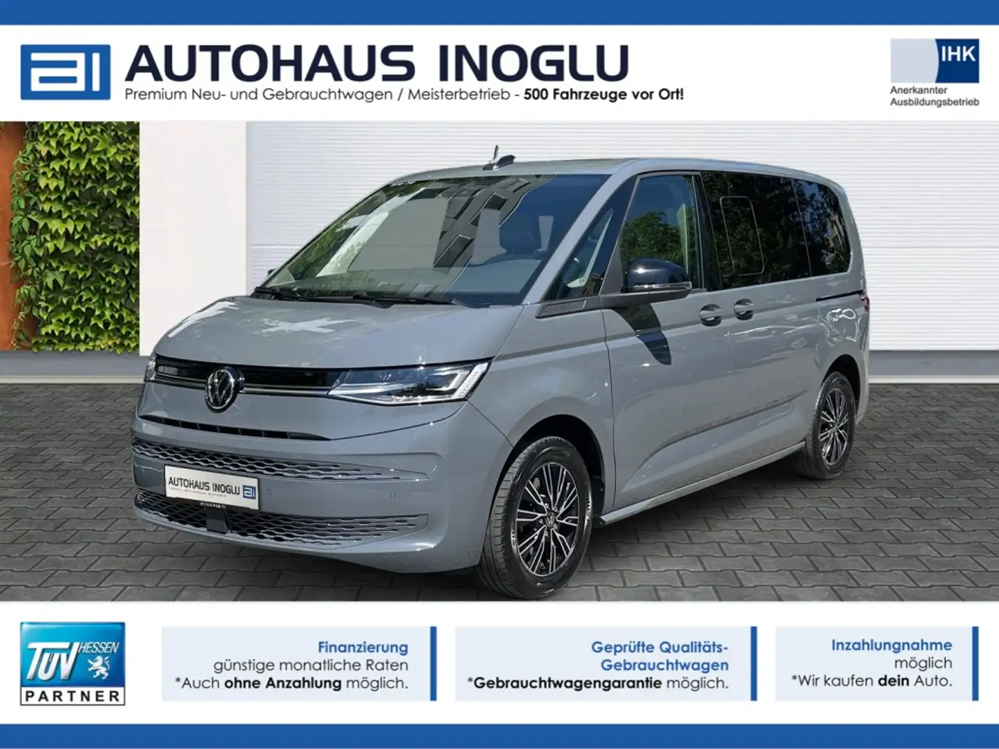 Volkswagen T7 Multivan 2.0 TSI Life DSG 7-Si+Matrix+Pano+R-Kam+ Grau - 1