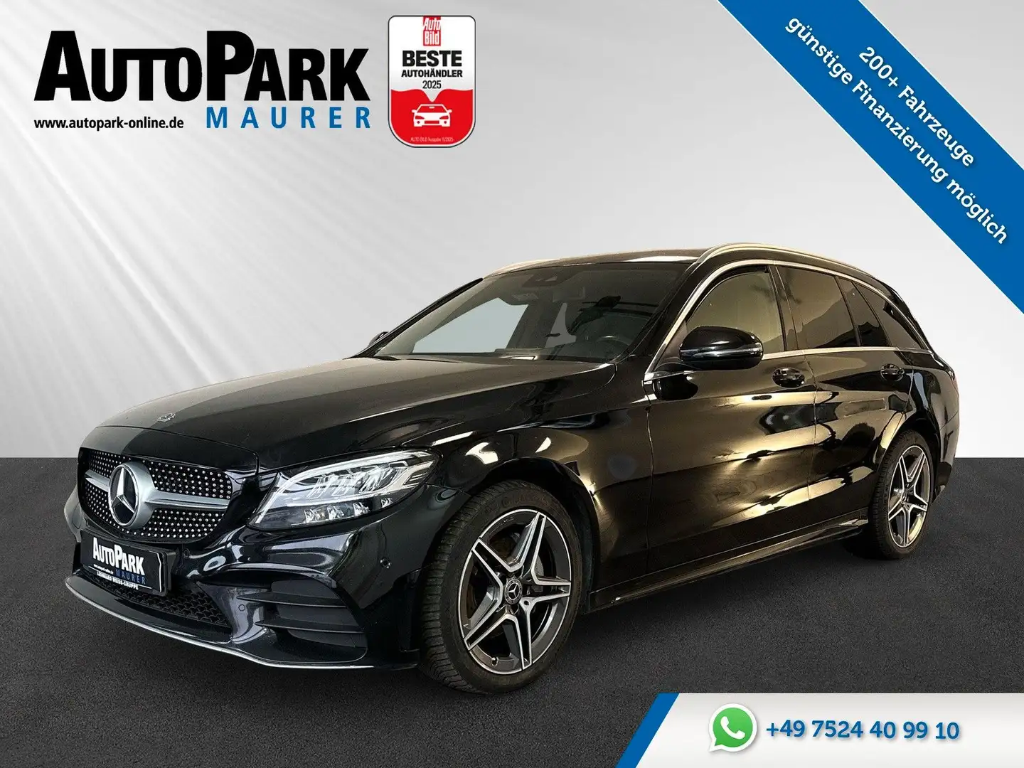 Mercedes-Benz C 200 d T CDI AMG Sportpaket*LED-High*AHK*Leder* Schwarz - 1