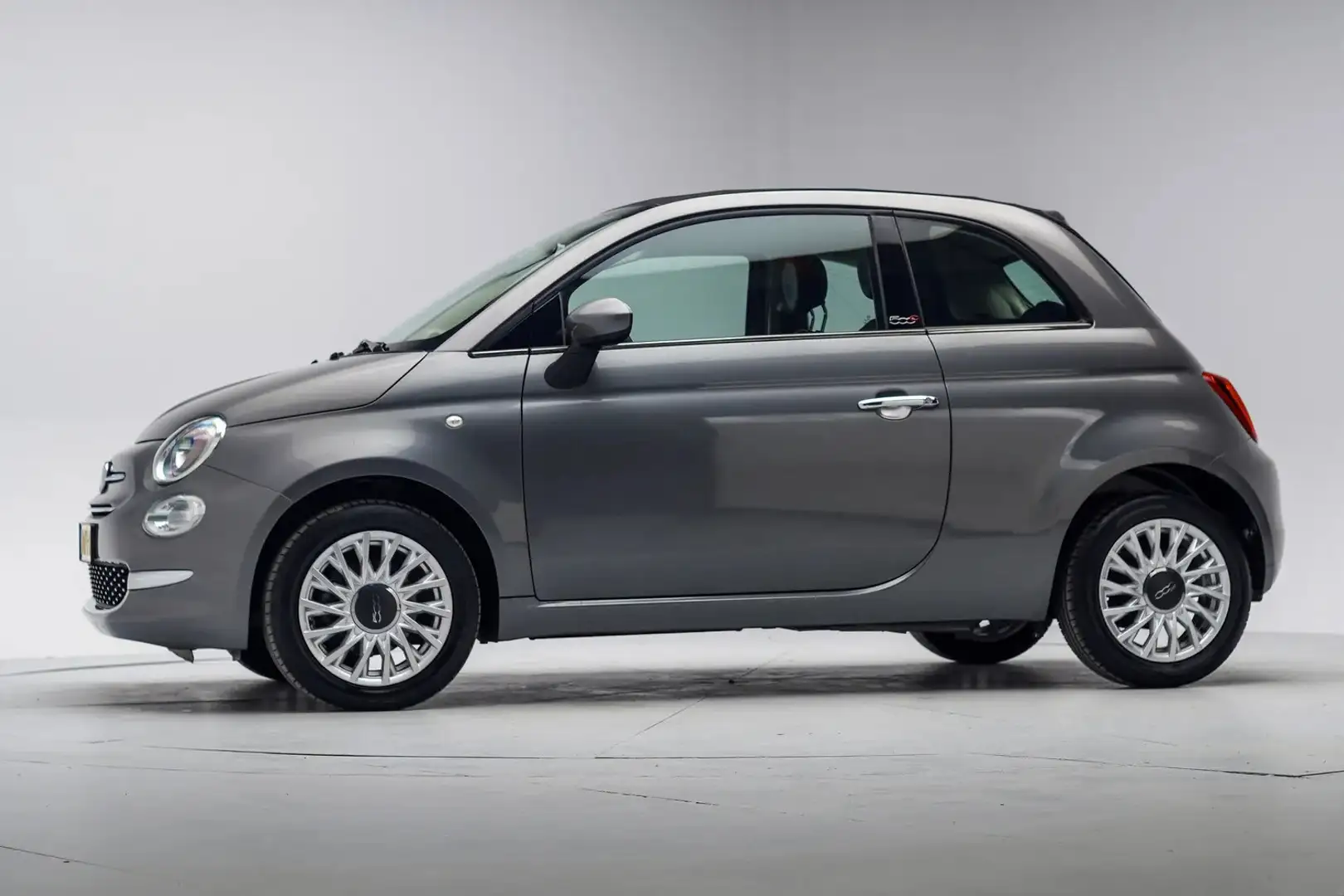 Fiat 500 CABRIO 0.9 TwinAir Turbo Lounge [ Airco Cruise Con Grijs - 2