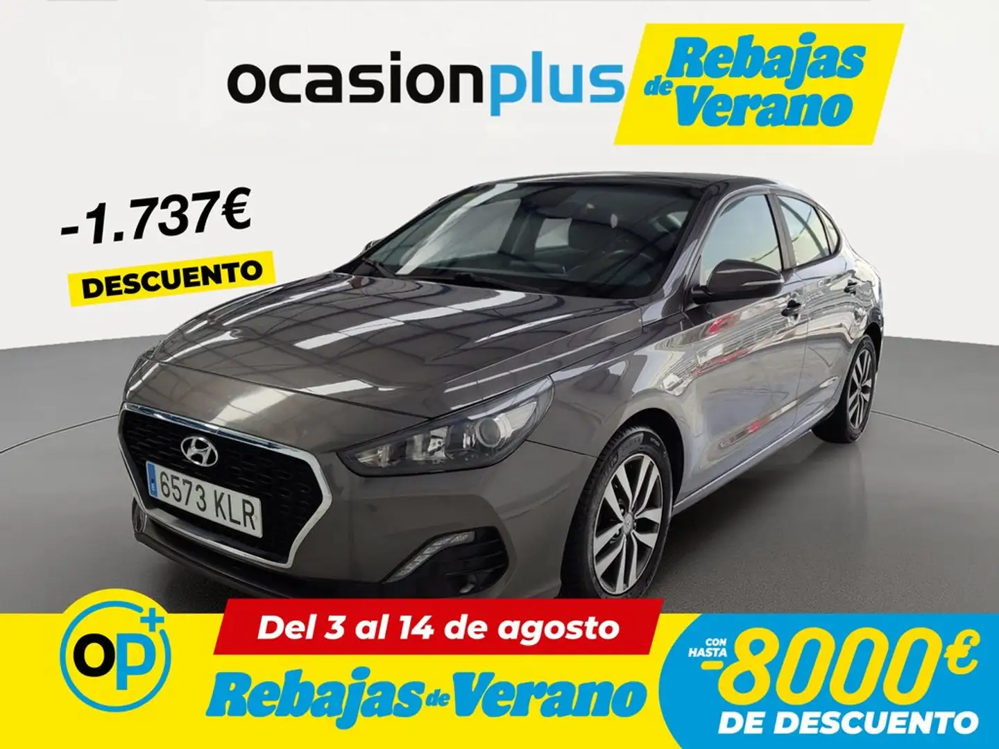 Hyundai i30 FB 1.0 TGDI Link 120 Gris - 1