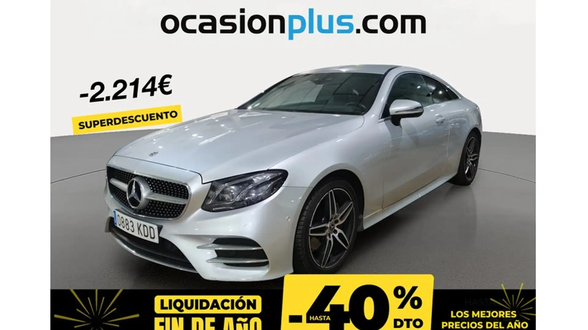 Mercedes-Benz E 220 Coupé 220d 9G-Tronic Silber - 1