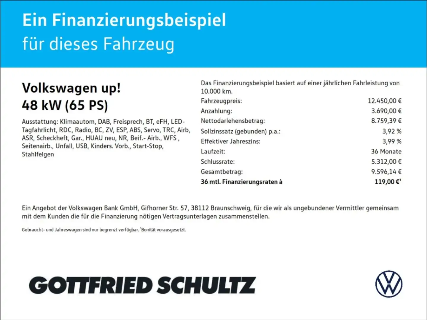 Volkswagen up! 1.0 MPI MOVE Navigations-Vorbereitung KLIMA Weiß - 2