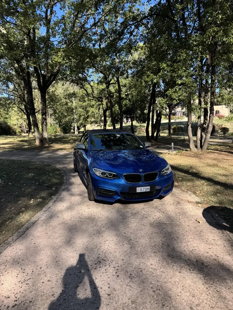 BMW 235 Cabriolet M235i 326 ch A Bleu - 1