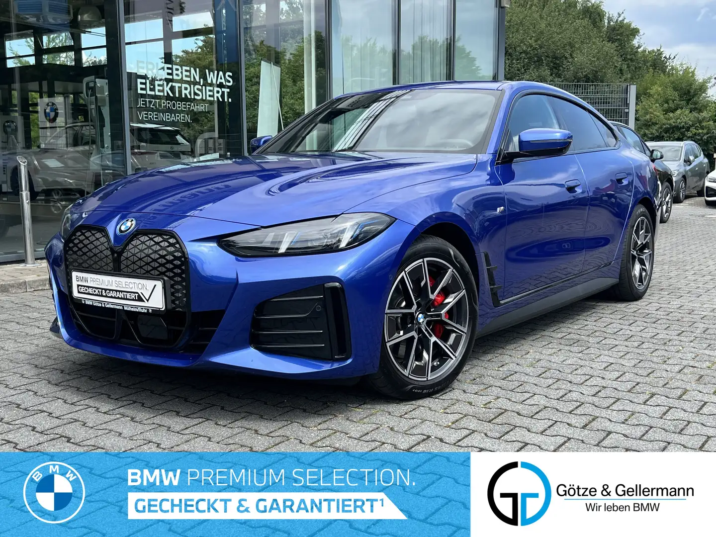 BMW i4 xDrive40 M Sport PRO //HeadUp H&K FACELIFT Bleu - 1