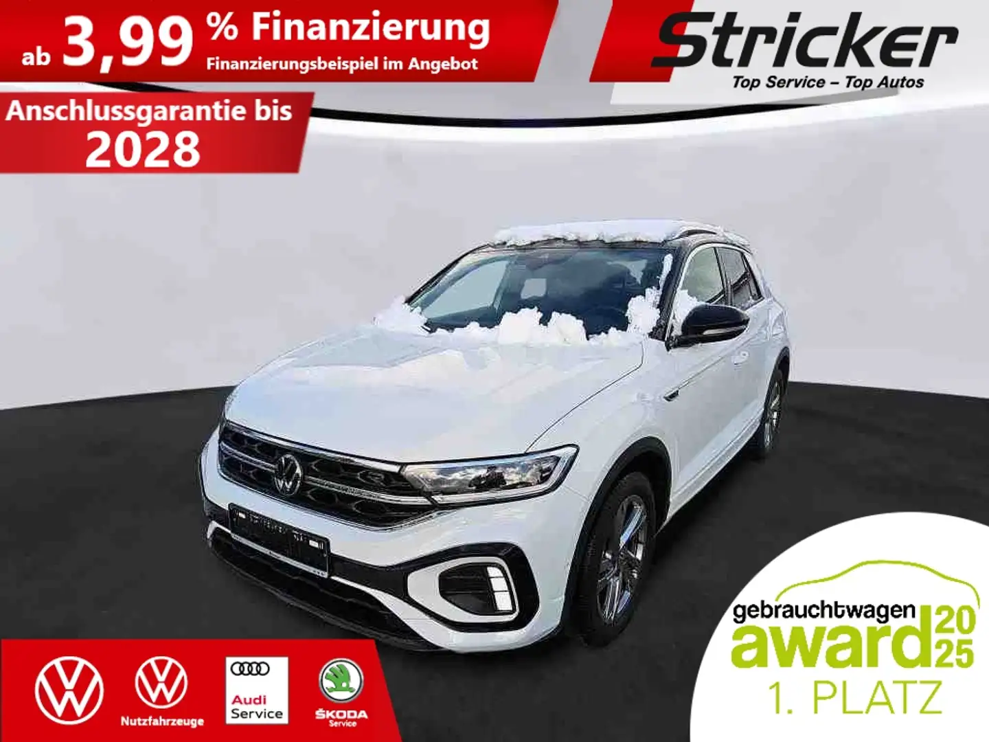 Volkswagen T-Roc R-Line 1.0TSI 256,-ohne Anzahlung Navi Kamera Weiß - 2