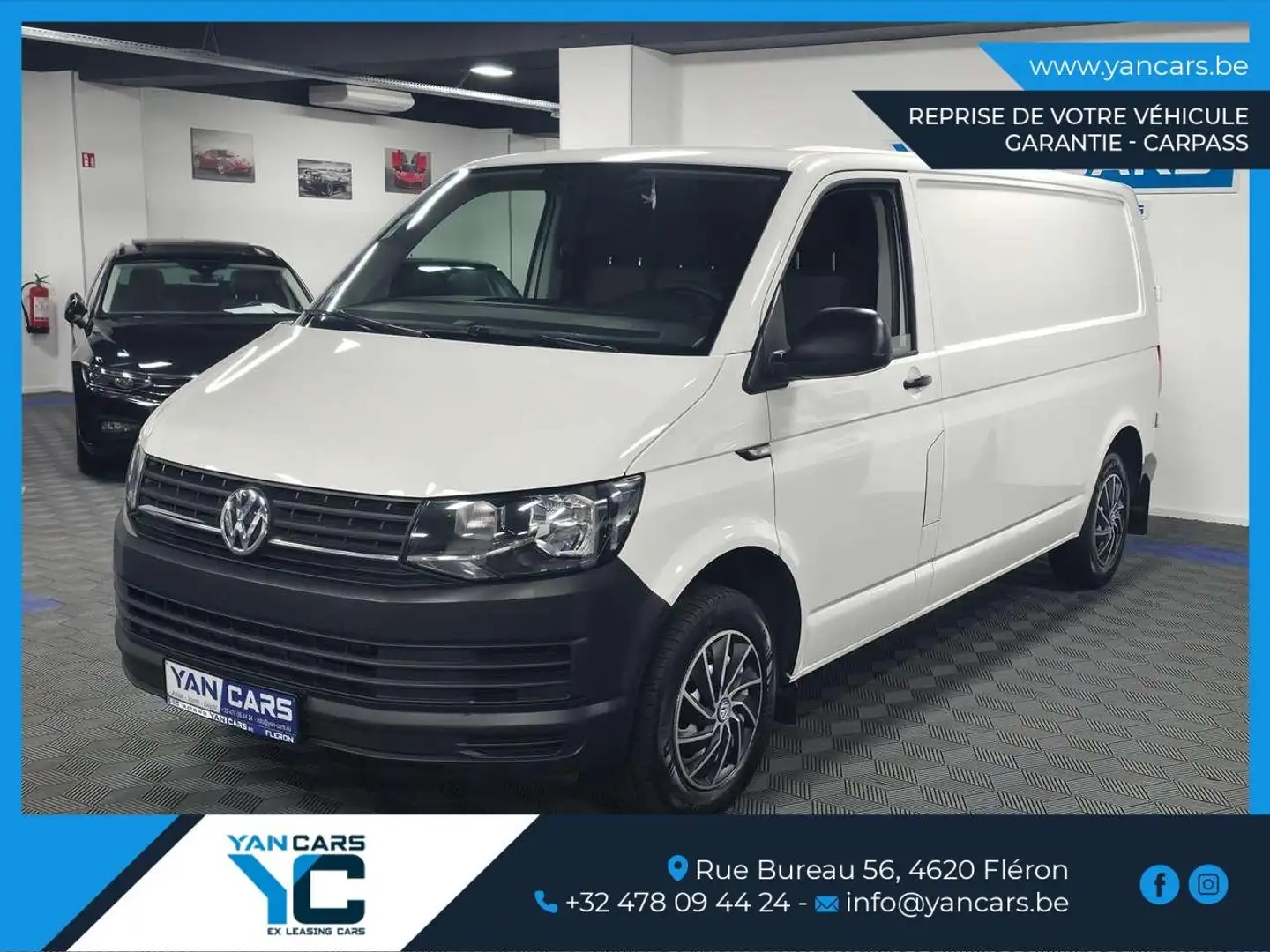 Volkswagen T6 Transporter MAXI L2 * 2.0 TDi - 150 CH * 1ER PROPR. + GARANTIE Noir - 1