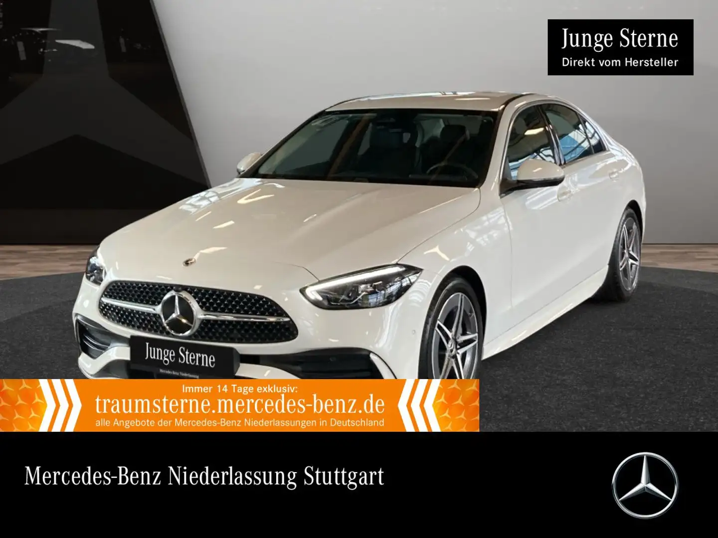 Mercedes-Benz C 180 AMG+LED+KAMERA+TOTW+KEYLESS+9G Weiß - 1