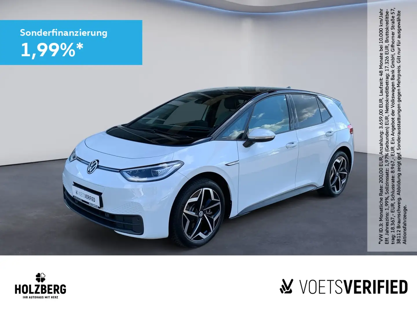 Volkswagen ID.3 Pro Performance PANO+ACC+MATRIX Wit - 1