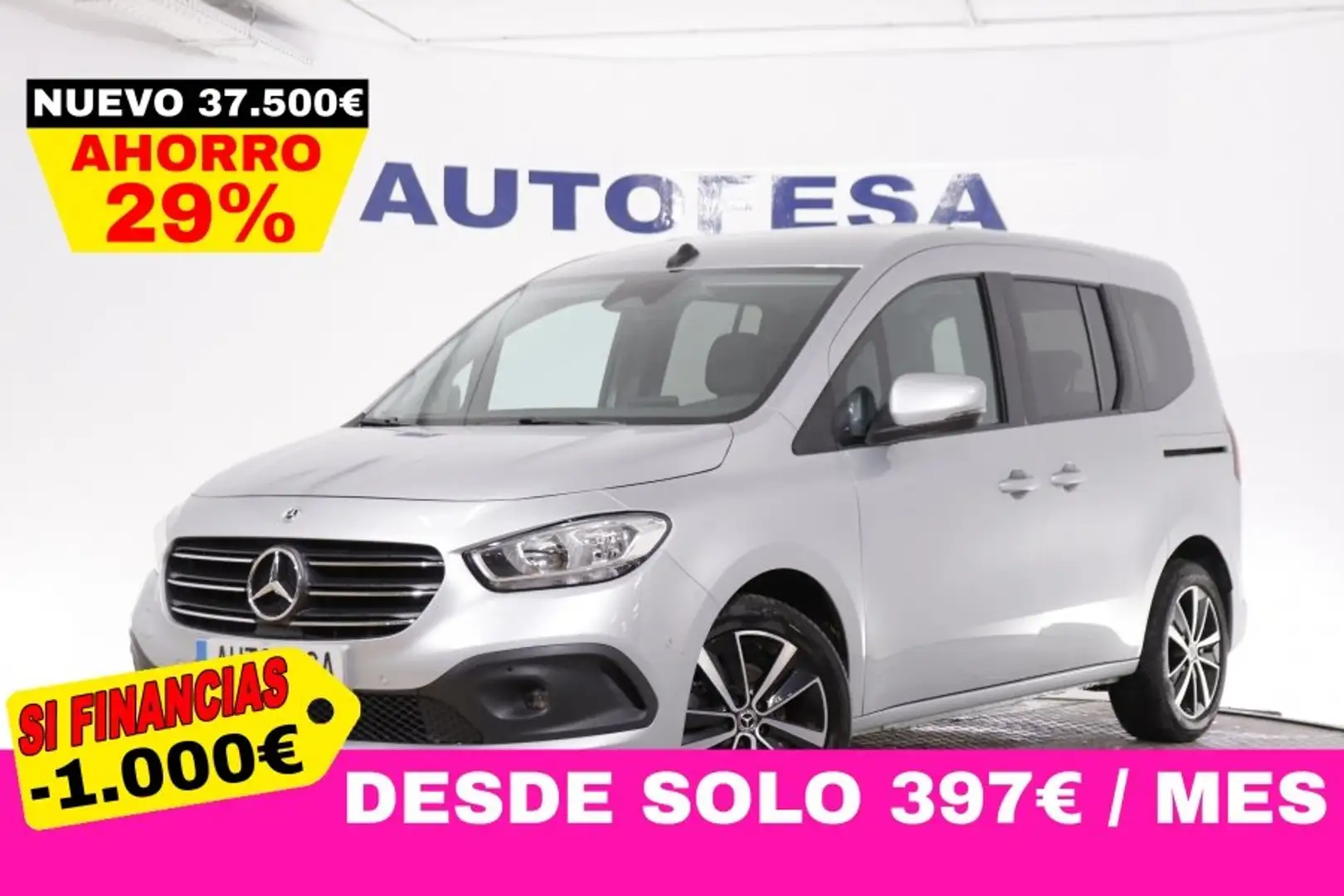 Mercedes-Benz T-Class 180D TOURER LARGO 115cv AUTO 5P # IVA DEDUCIBLE, N Gris - 1