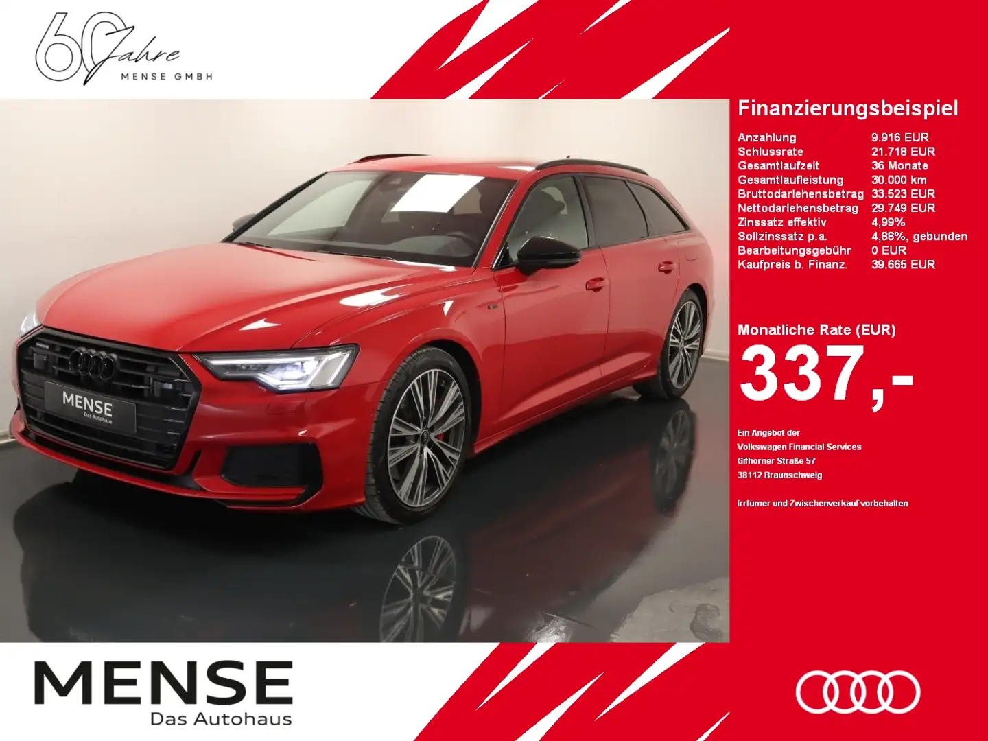 Audi A6 Avant 55 TFSI e quattro S tronic sport |AHK Rood - 1