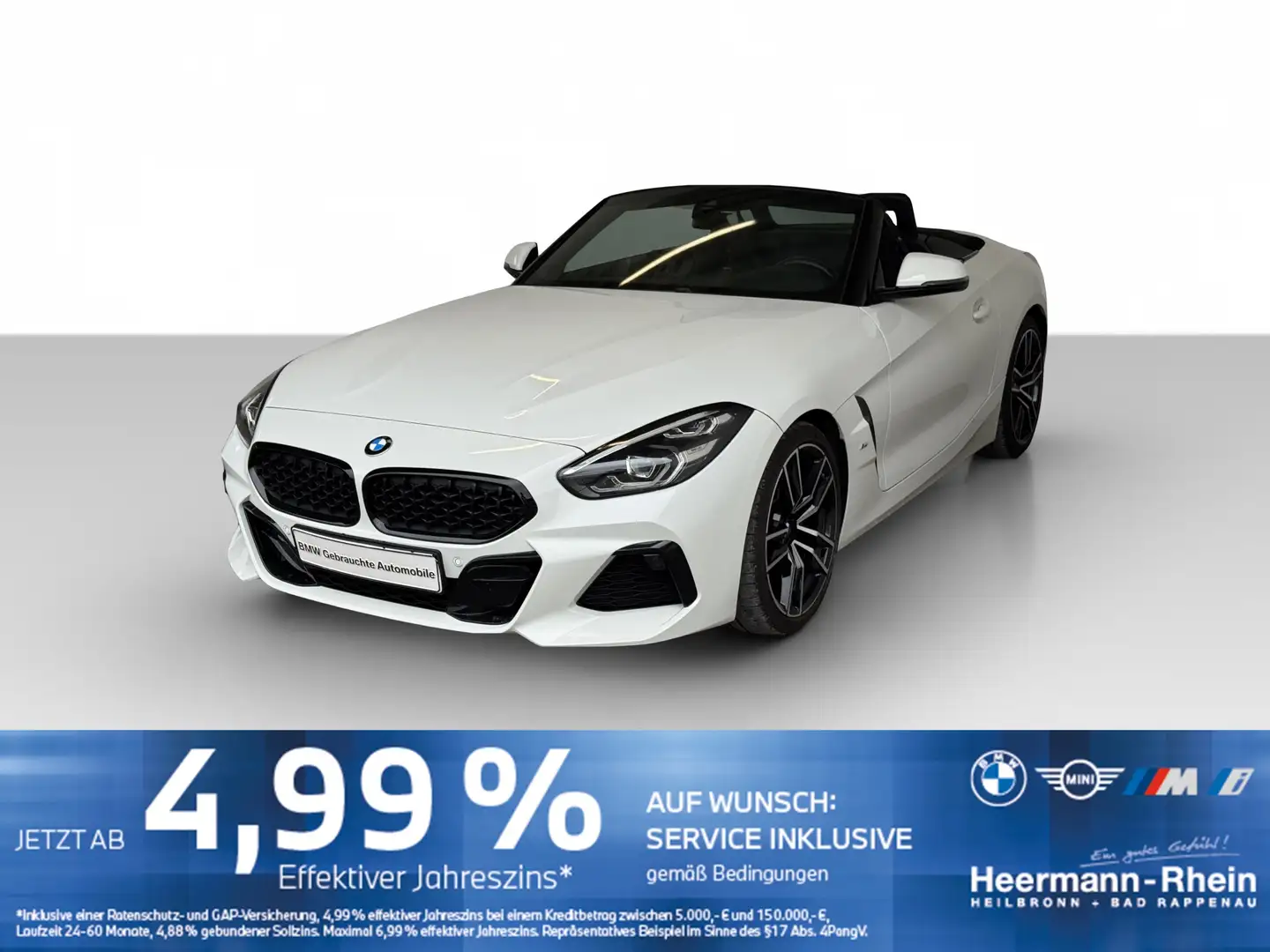 BMW Z4 sDrive20iA M Sport Klimaaut.HiFi.PDC.DAB.SHZ. Weiß - 2