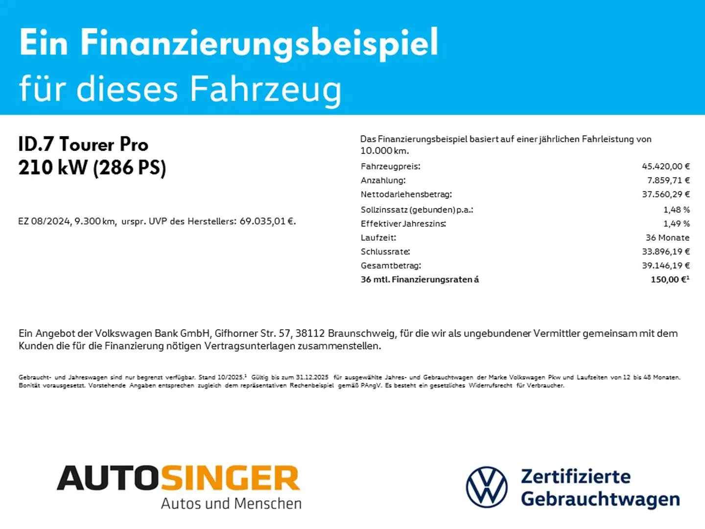 Volkswagen ID.7 Tourer Pro *NAVI*AHK*ACC*MASSAGE*HD-UP*IQ-L Wit - 2