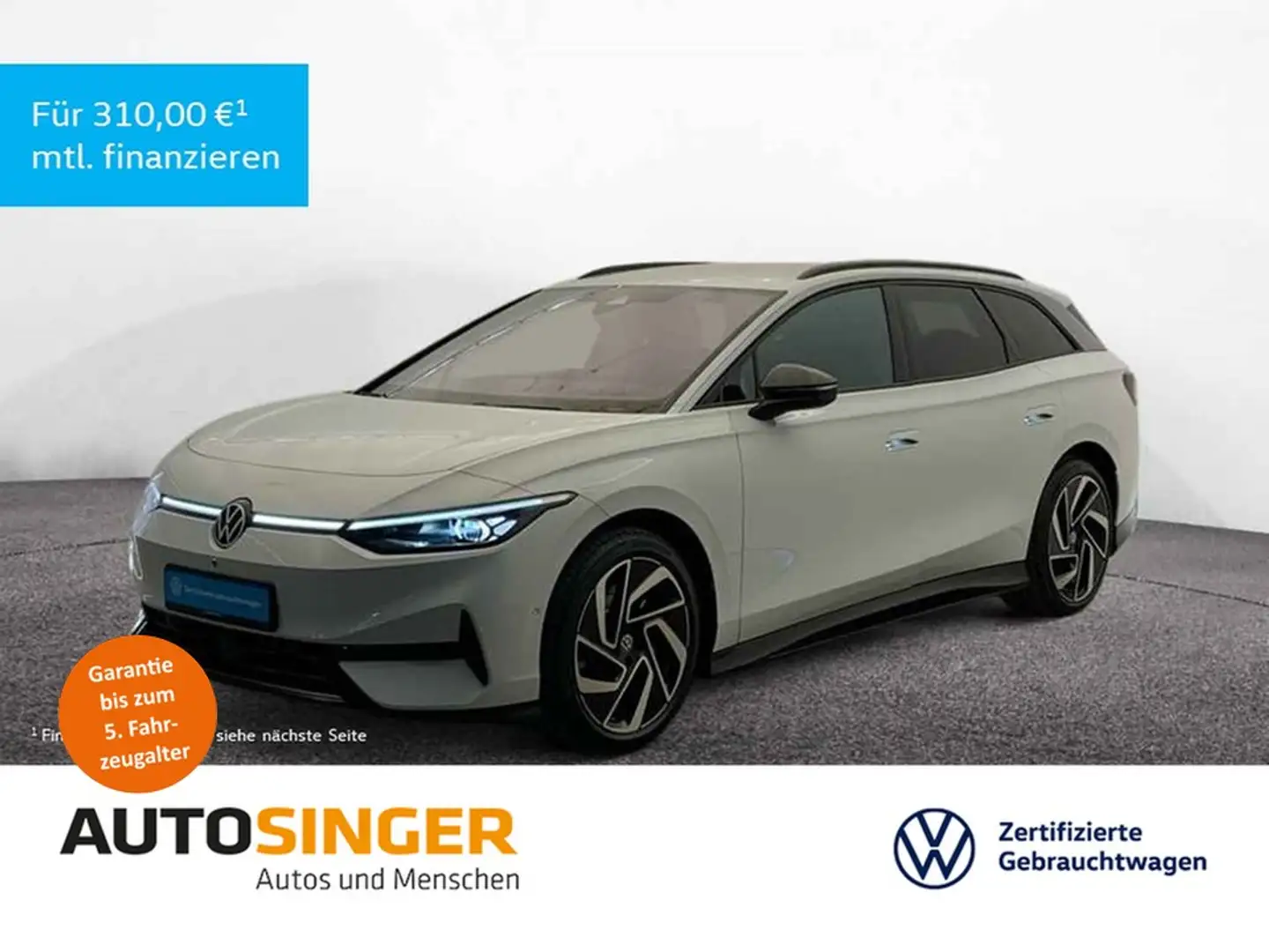Volkswagen ID.7 Tourer Pro *NAVI*AHK*ACC*MASSAGE*HD-UP*IQ-L Weiß - 1