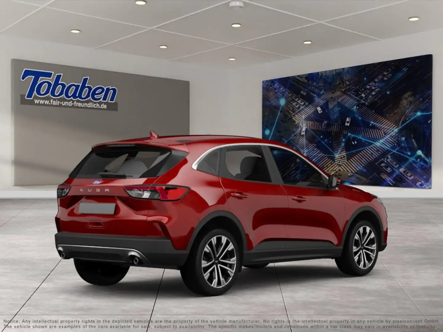 Ford Kuga 1.5 EcoBoost Titanium Start/Stopp (EURO 6d) Rouge - 2