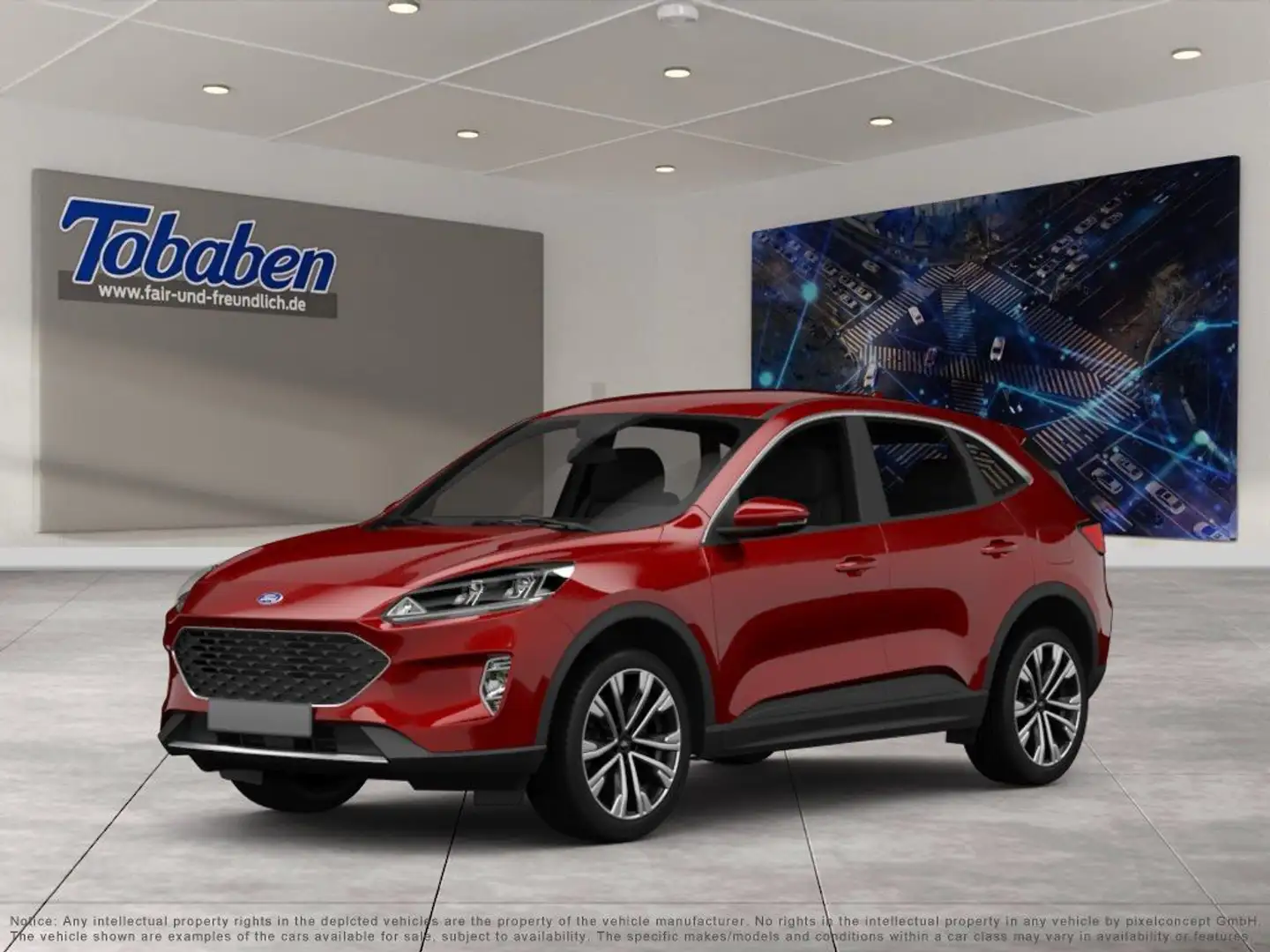 Ford Kuga 1.5 EcoBoost Titanium Start/Stopp (EURO 6d) Rouge - 1