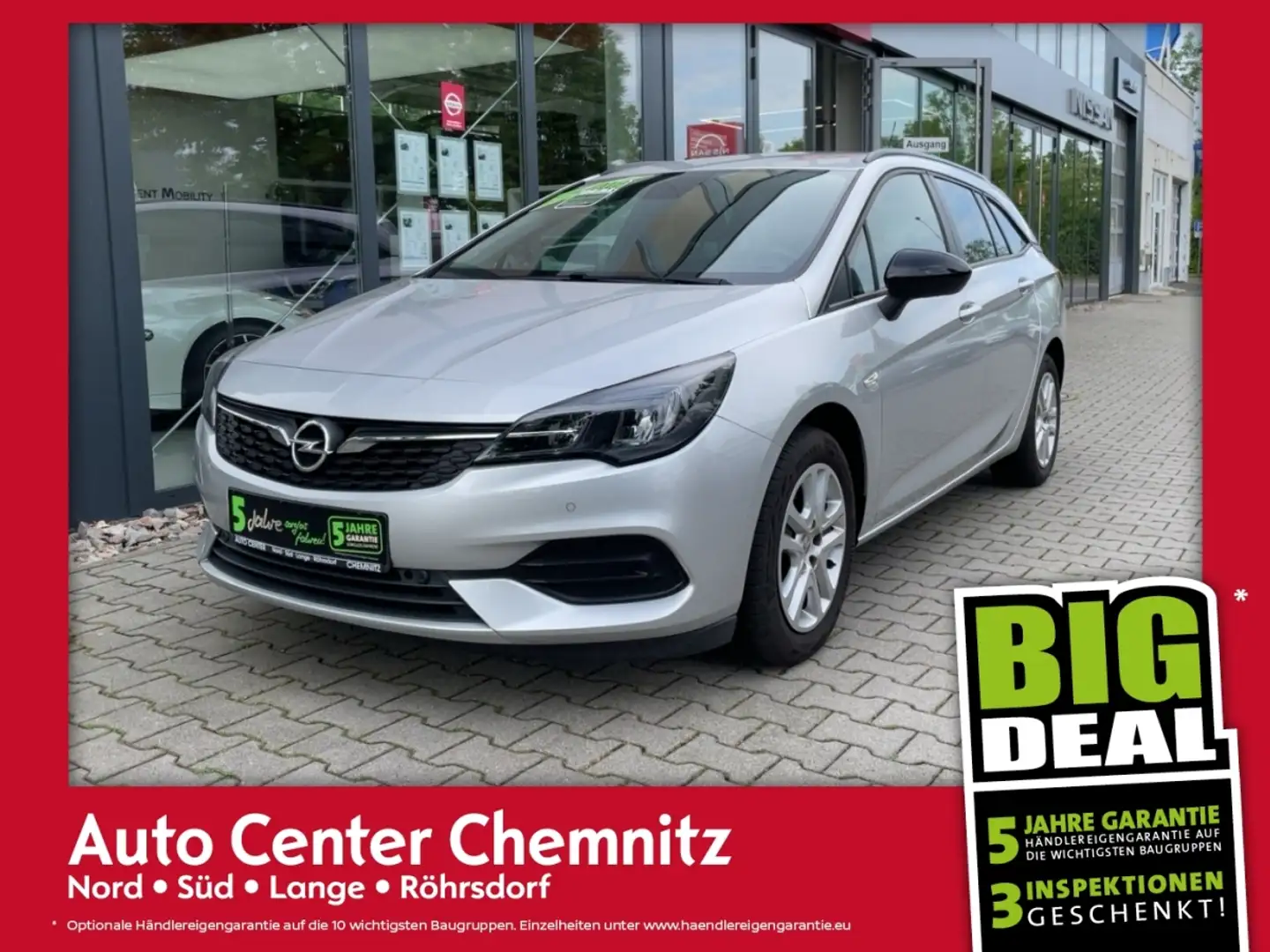 Opel Astra K ST 1.2 Edition LED/KlimaA/SHZ/LHZ/PDC/KAM Silber - 1