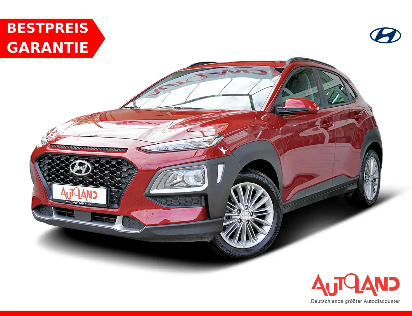 Hyundai KONA 1.0 T-GDI Pure LED Navi Kamera Sitzheizung Красный - 1