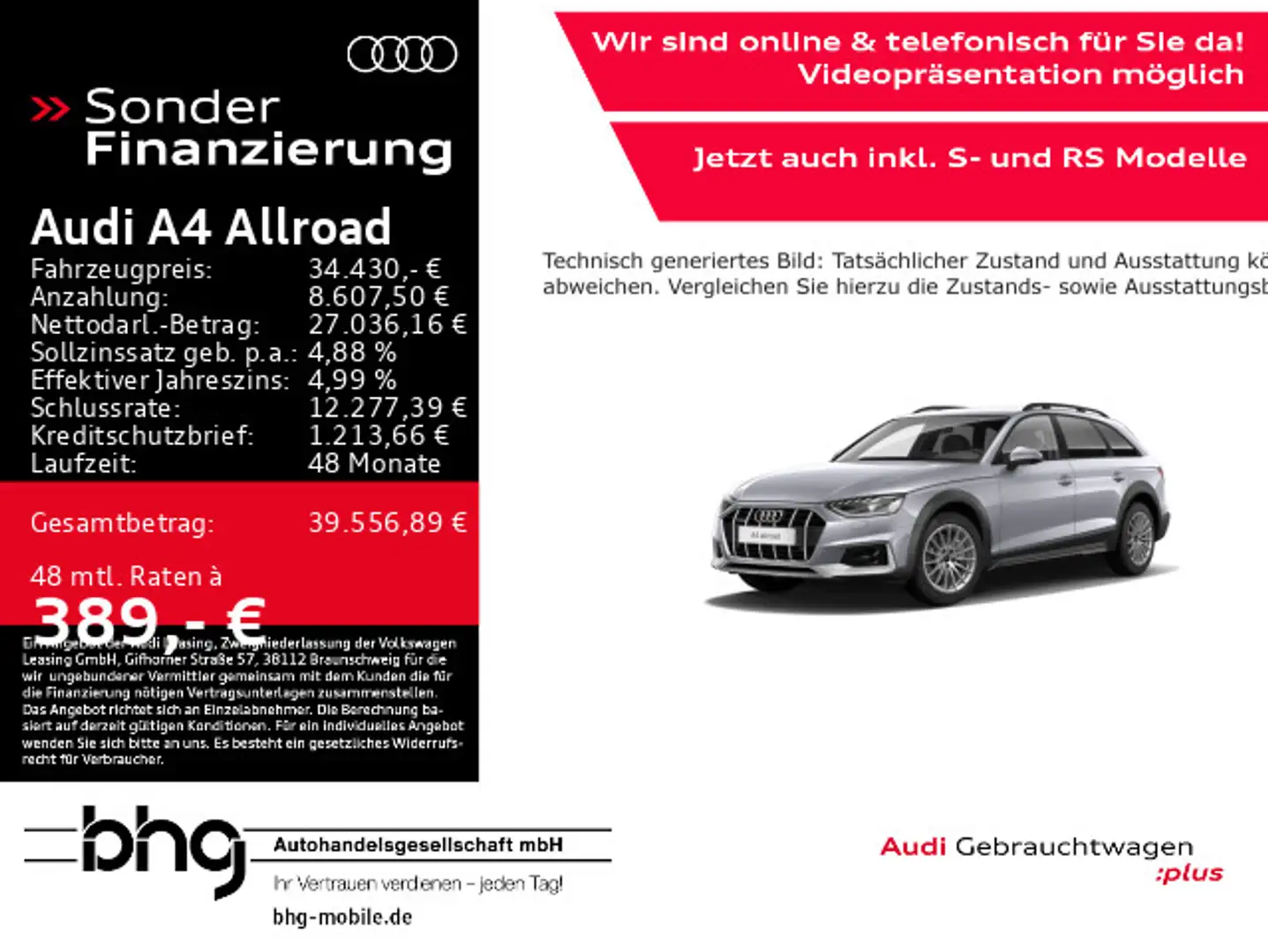 Audi A4 allroad A4 allroad quattro 45 TFSI S tronic Silber - 1