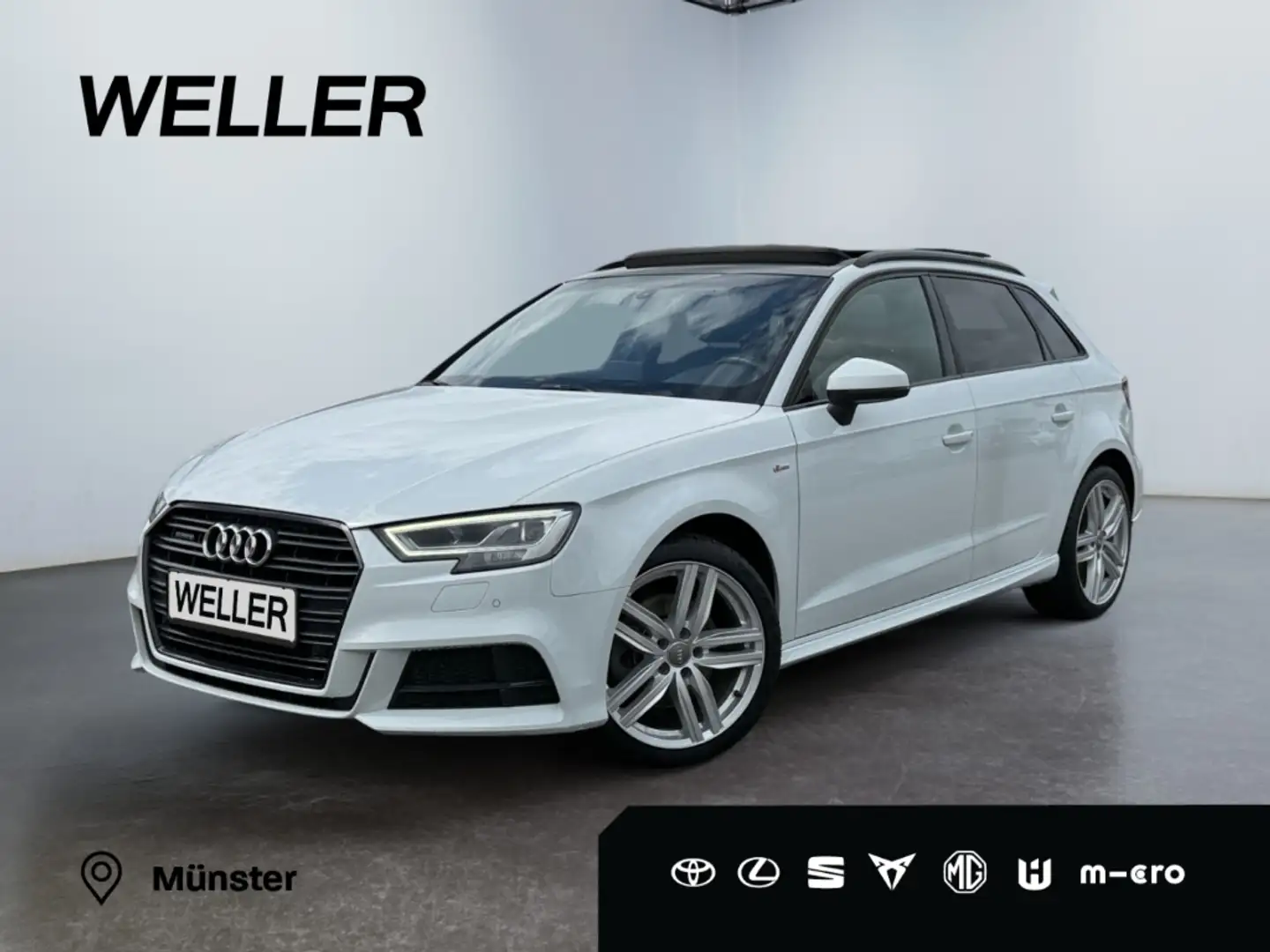 Audi A3 40 TFSI Sportback qu. S-Line *LED*Pano*AHK* Weiß - 1