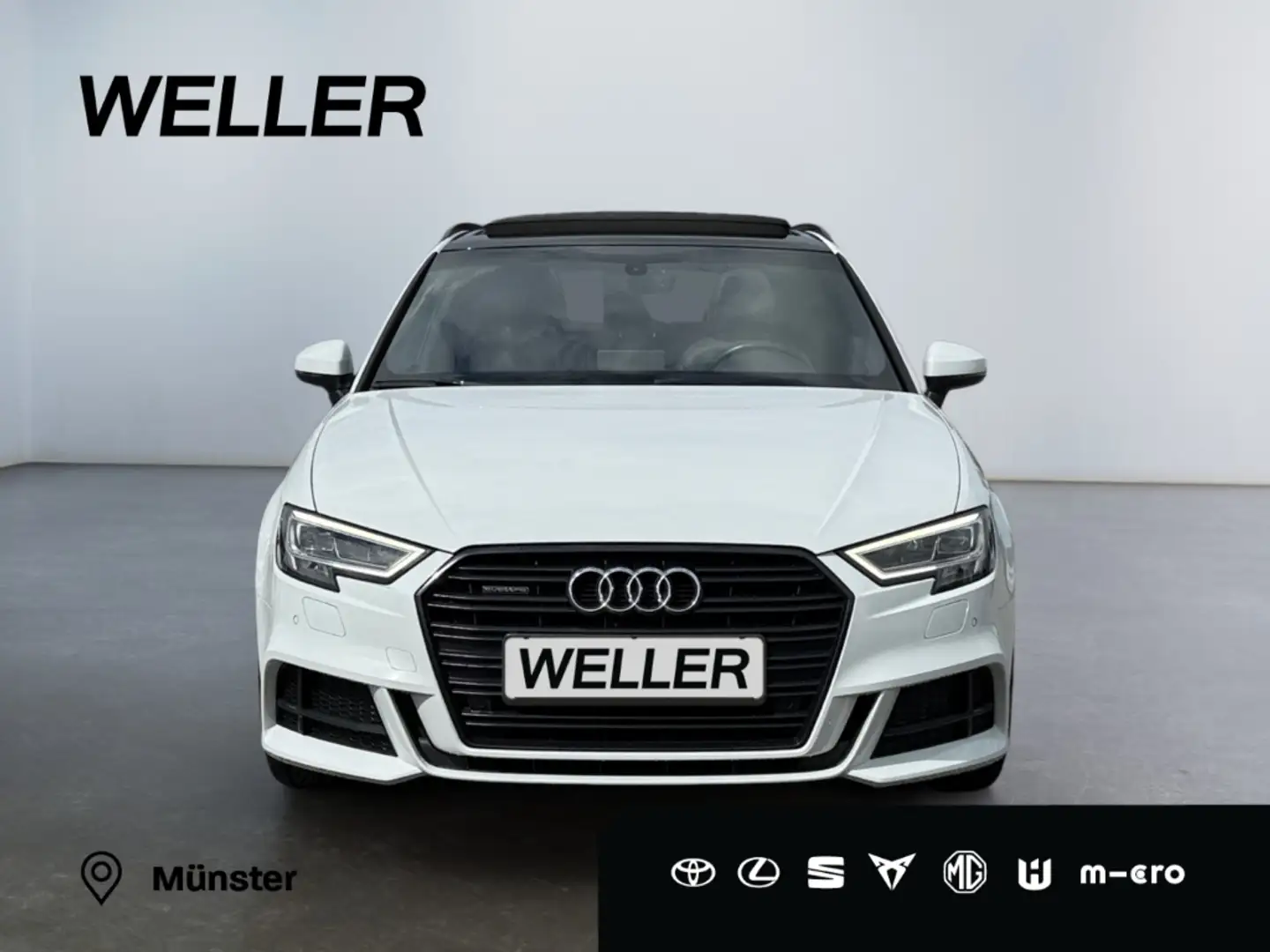 Audi A3 40 TFSI Sportback qu. S-Line *LED*Pano*AHK* Weiß - 2