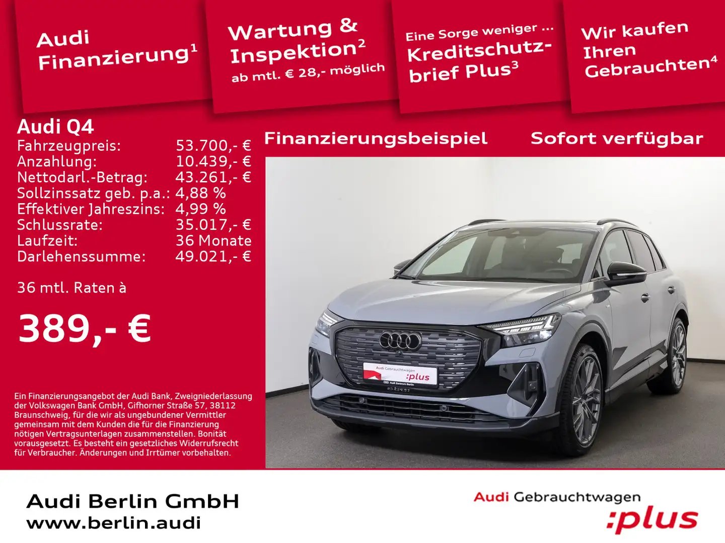 Audi 45 e-tron NAVI PANO MATRIX RFK VIRTUAL Gris - 1