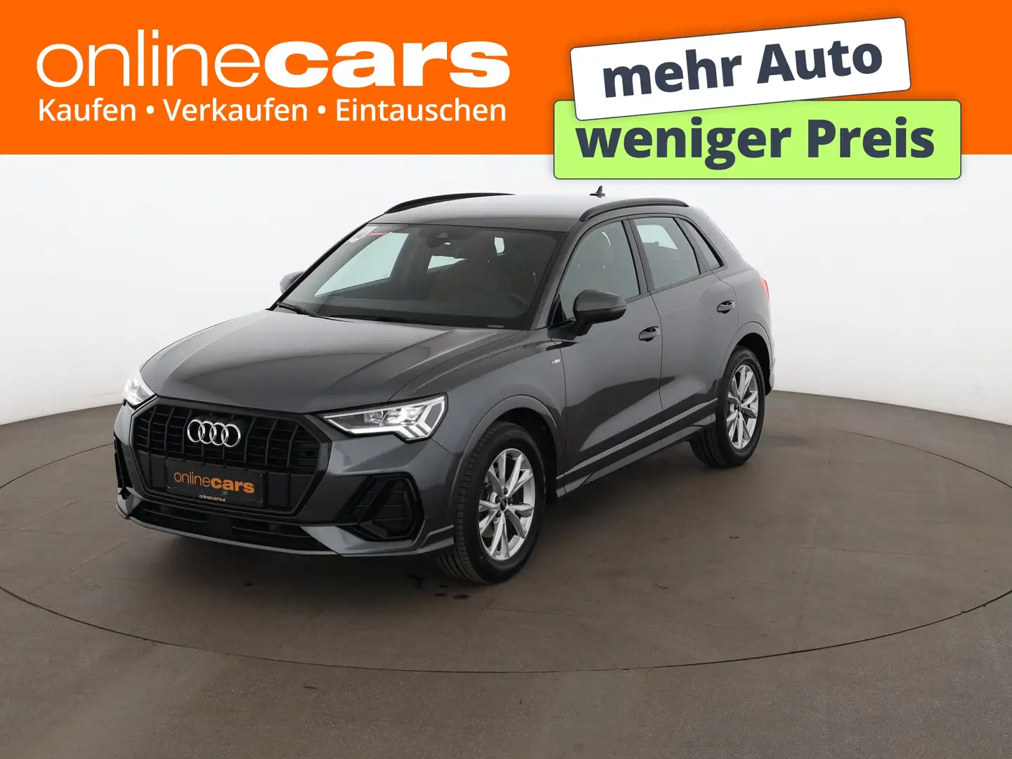 Audi Q3 35 TDI S-Line Aut LED AHK LEDER NAVI SITZHZG Grau - 1