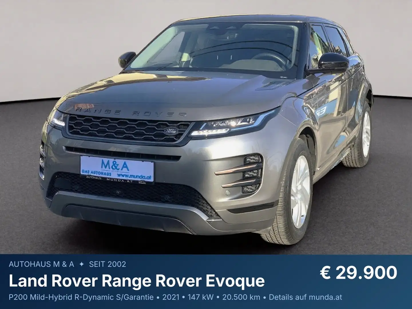 Land Rover Range Rover Evoque P200 Mild-Hybrid R-Dynamic S/Garantie Grau - 1