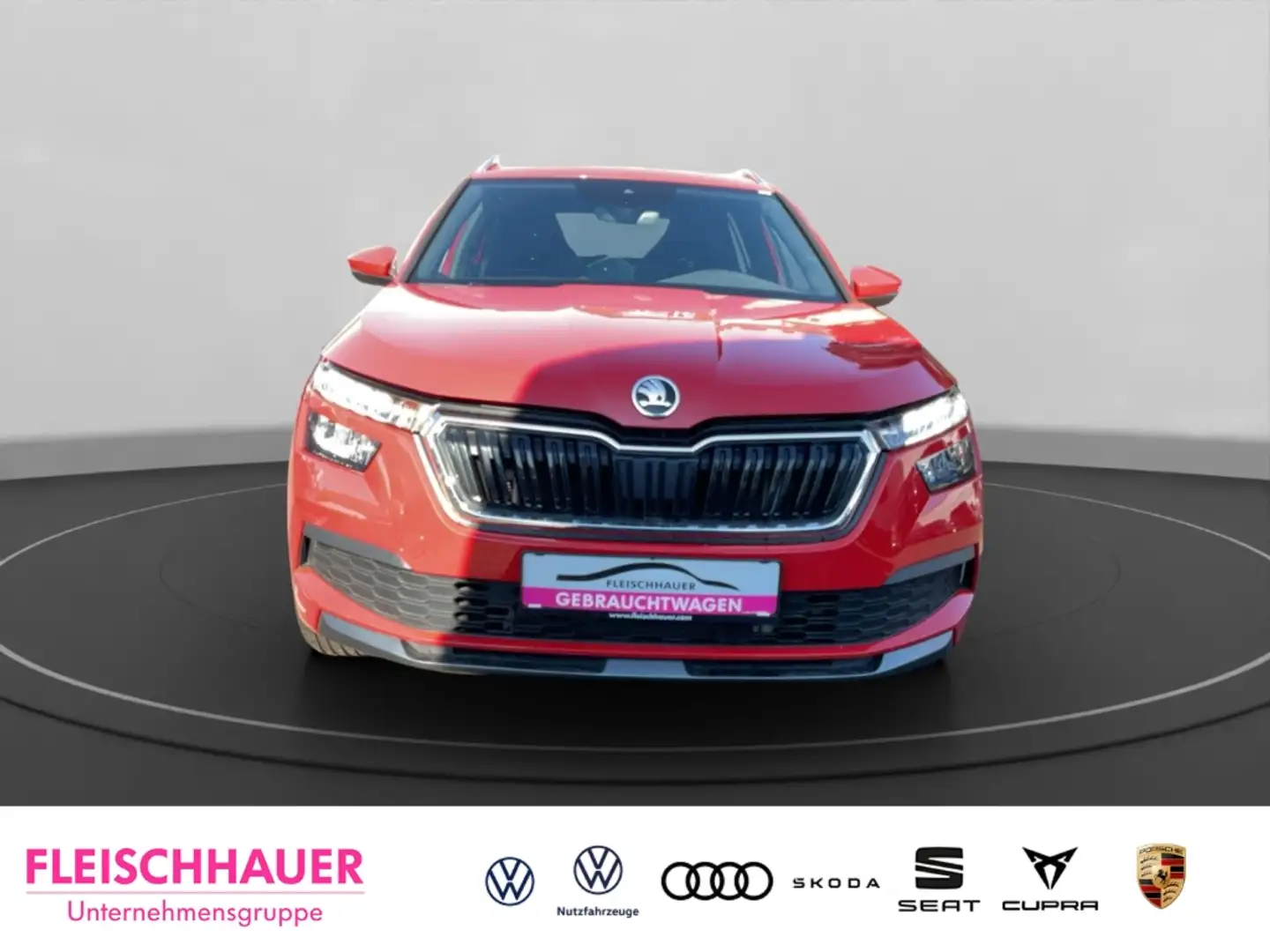 Skoda Kamiq 1.0 TSI LED El. Heckklappe Klima Ambienteb. SHZ Ke Rot - 2