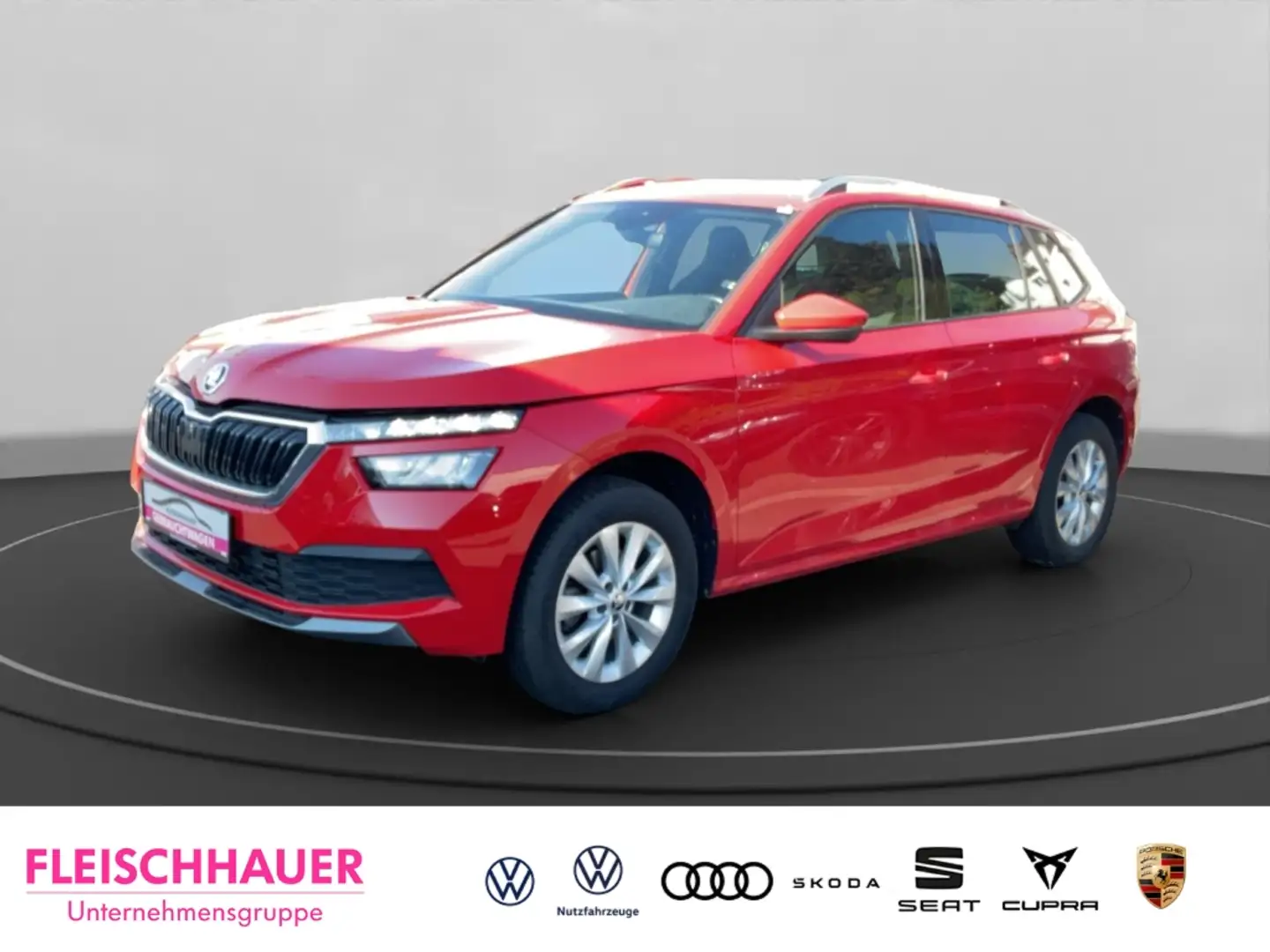 Skoda Kamiq 1.0 TSI LED El. Heckklappe Klima Ambienteb. SHZ Ke Rot - 1