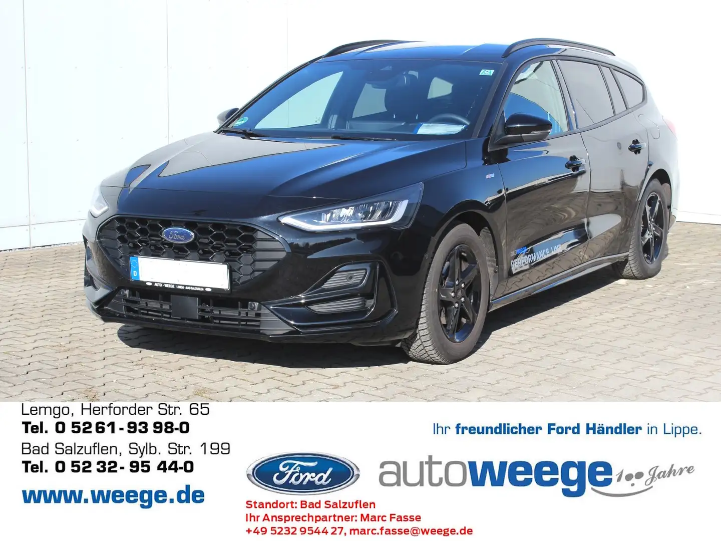 Ford Focus ST-Line 1,0 EcoBoost Schwarz - 1