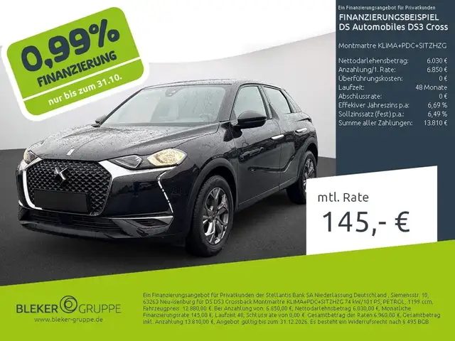 DS Automobiles DS 3 Crossback Montmartre KLIMA+PDC+SITZHZG