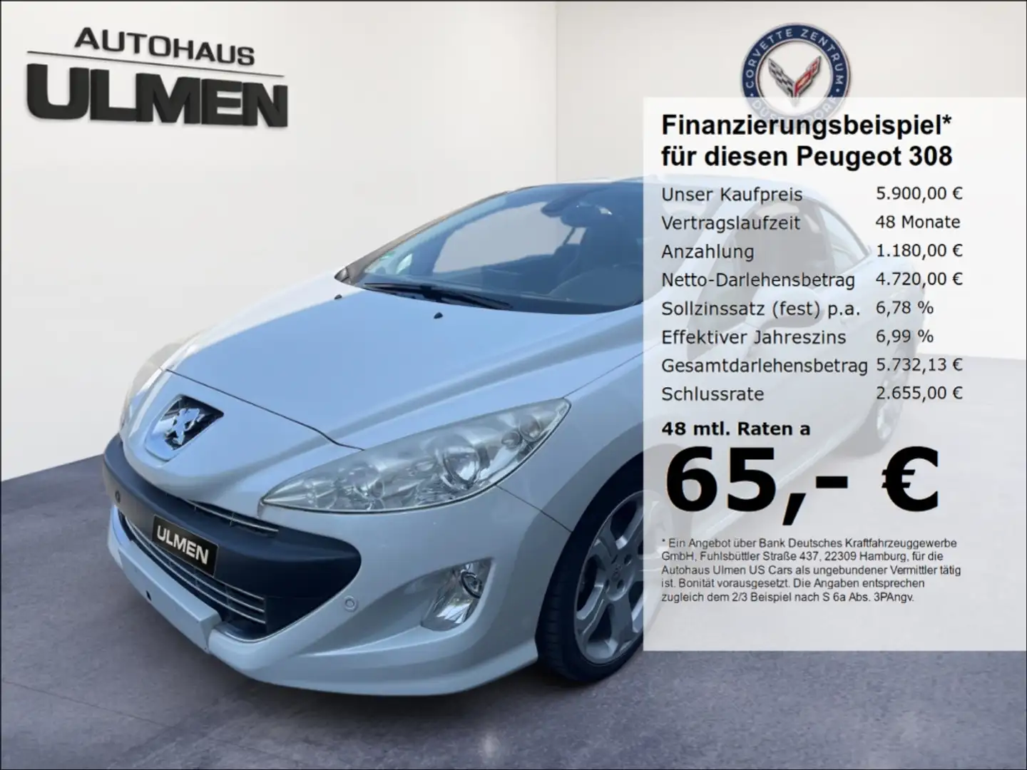 Peugeot 308 CC Platinum 1.6 16V THP Only B2B White - 1