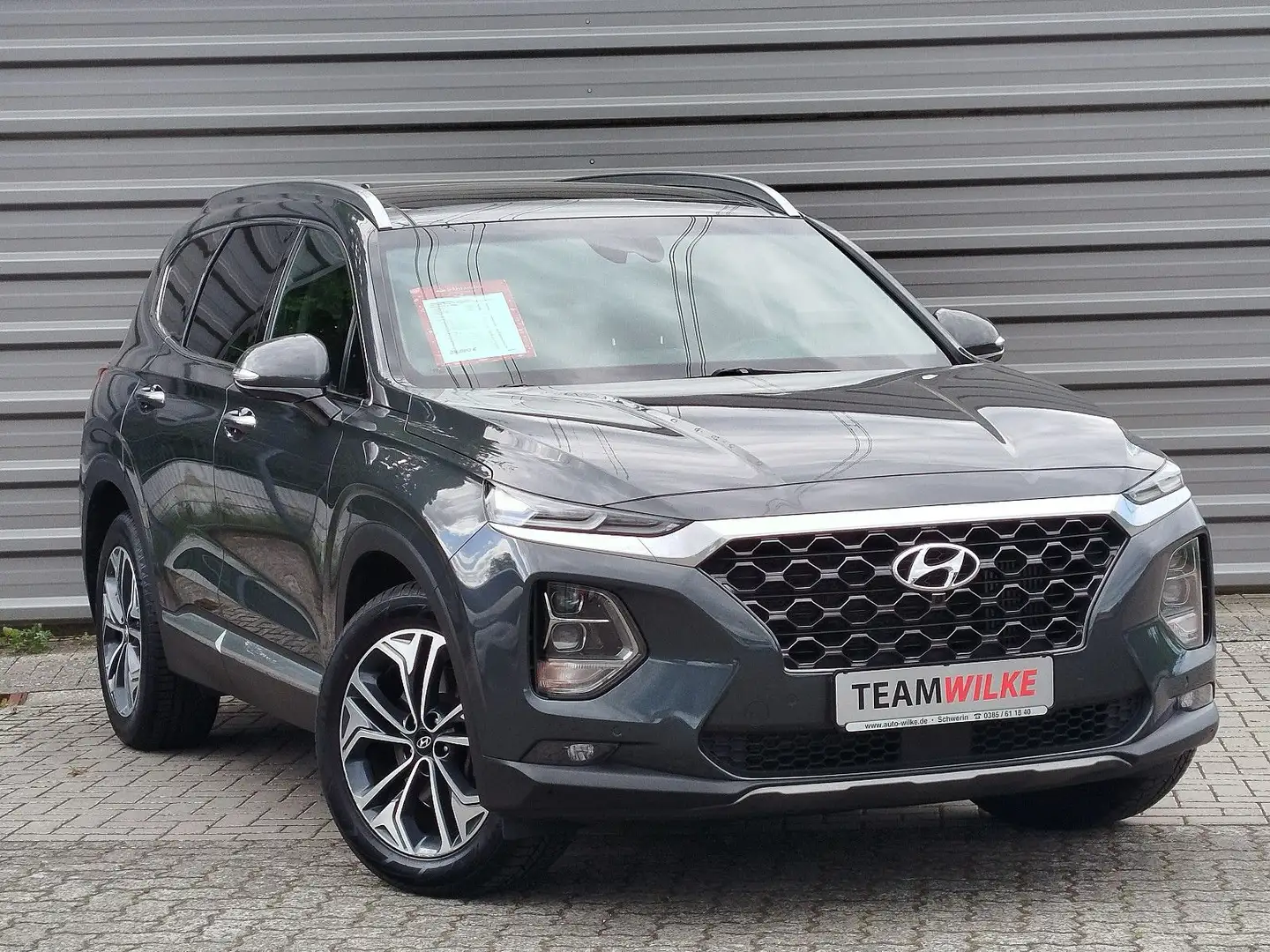 Hyundai SANTA FE Premium 4WD Pano AHZ HUD Krell el.Heckk Grau - 1
